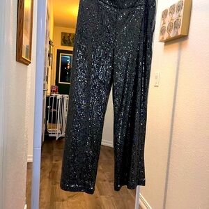LOFT Black Sequin Pants